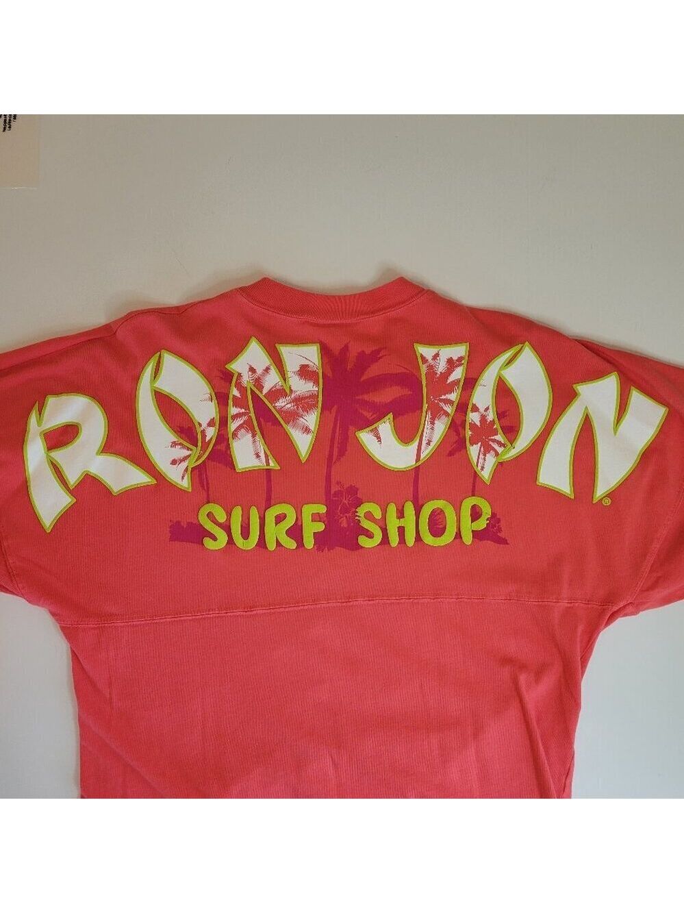 Ron Jon Surf Shop Heavy Weight Long Sleeve T-Shirt Coral Orange W/ Logo Size XS - Picture 12 of 16